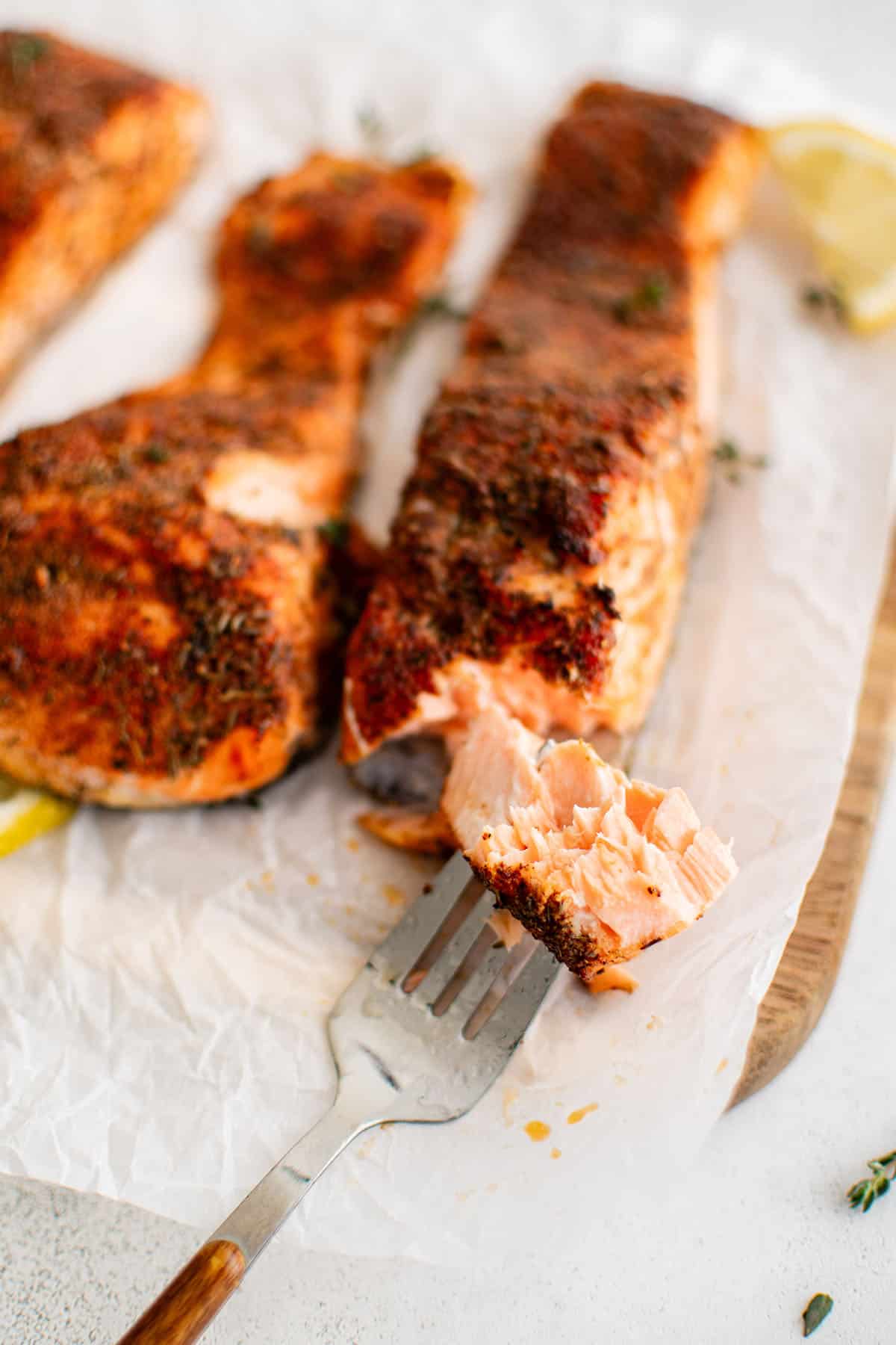 photo of air fryer salmon