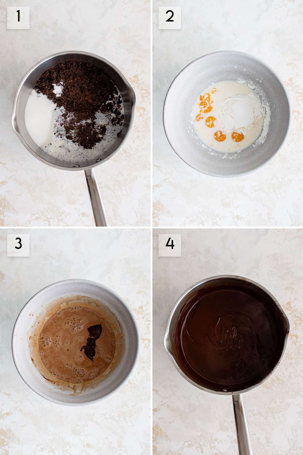 photo collage how to make filling for chocolate cream pie