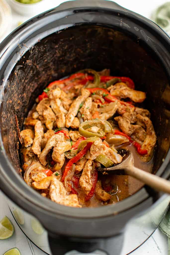 chicken fajitas in the crockpot