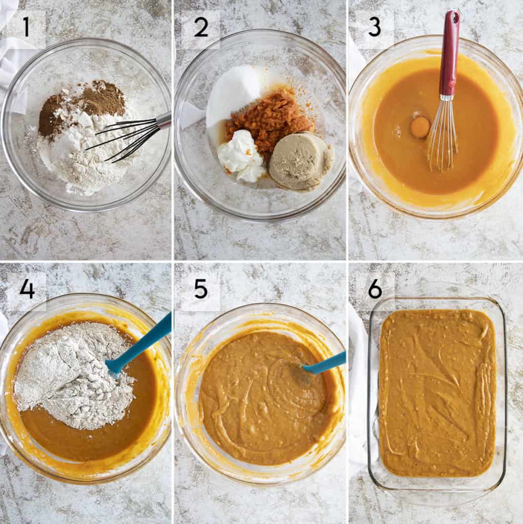 how to make pumpkin cake photo collage