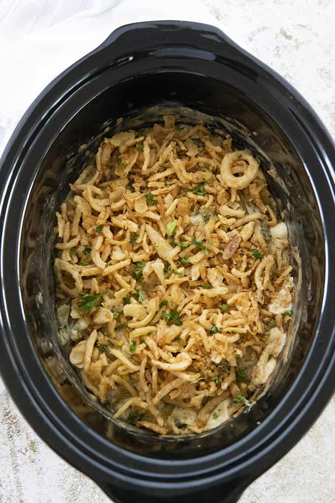 slow cooker green bean casserole